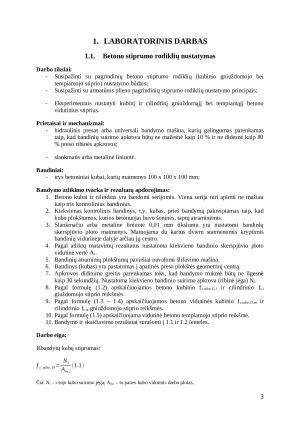 Gelžbetoninės konstrukcijos. Laboratorinių darbų ataskaitos. Paveikslėlis 3