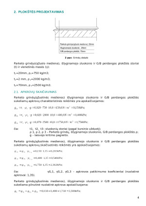 Gelžbetoninių ir mūrinių konstrukcijų kursinis projektas. Paveikslėlis 4