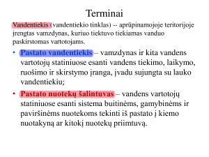 Pastatų inžinerinės sistemos. Konspektas koliui