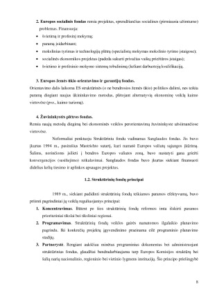 007-2013 m. ES struktūrinės paramos administravimas Lietuvoje. Paveikslėlis 8