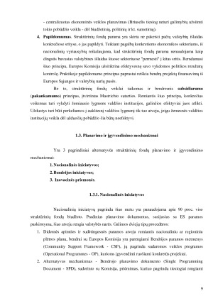 007-2013 m. ES struktūrinės paramos administravimas Lietuvoje. Paveikslėlis 9