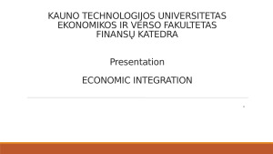 Economic integration. Paveikslėlis 1
