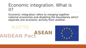 Economic integration. Paveikslėlis 2