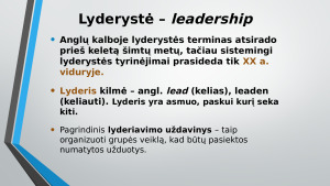 Lyderystė ir lyderis. Paveikslėlis 4