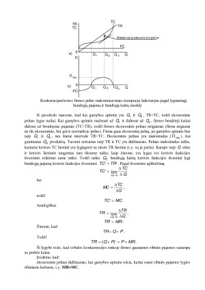 Firmos pelno maksimizavimas tobulos konkurencijos rinkoje. Paveikslėlis 3