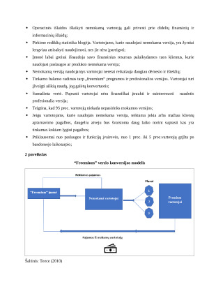 “FREEMIUM” VERSLO MODELIO KURIAMA VERTĖ VARTOTOJAMS. Paveikslėlis 10