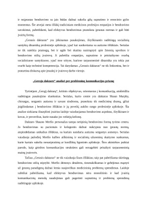 „Gerojo daktaro“ analizė per socialinių santykių prizmę. Paveikslėlis 2
