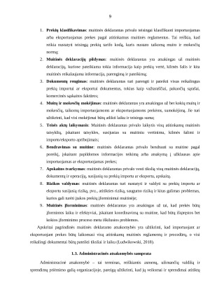 MUITINĖS DEKLARANTŲ ADMINISTRACINĖS ATSAKOMYBĖS TAIKYMO YPATUMAI IR PROBLEMOS LIETUVOJE. Paveikslėlis 9