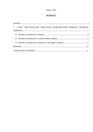 „7 BET“ ORGANIZACIJOS VIRTUALIOS KOMUNIKACIJOS MODELIS. Paveikslėlis 2