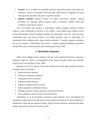 ALEKSITIMIJA - SAMPRATA, POŽYMIAI. Paveikslėlis 5