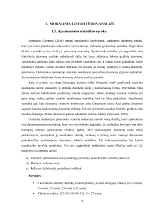 Aprašomoji statistika. Paveikslėlis 3