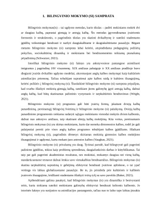 Bilingvinis mokymasis. Paveikslėlis 2