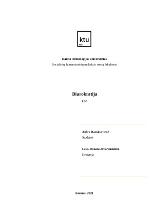 Biurokratija. Esė. Paveikslėlis 1