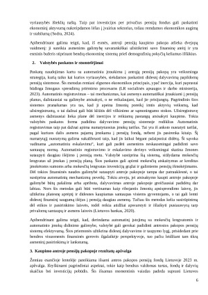 Dalyvavimo II-oje pensijų pakopoje paskatos. Paveikslėlis 6