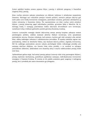 Dalyvavimo II-oje pensijų pakopoje paskatos. Paveikslėlis 9