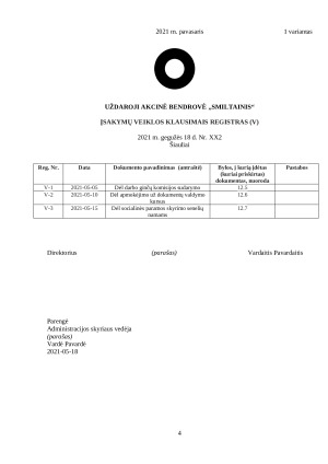 DOKUMENTŲ VALDYMO DALYKO Egzamino užduotys. Paveikslėlis 4