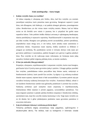 Etinė autobiografija – Aneta Songin. Paveikslėlis 1