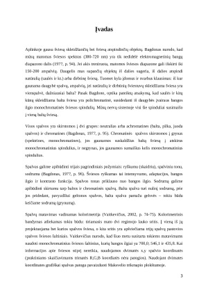 Fono įtaka spalvos suvokimui. Paveikslėlis 3