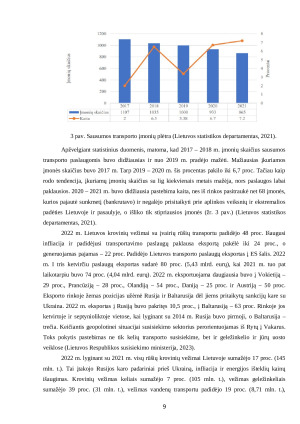 ĮMONĖS „LOTOS BALTICA“ KROVINIŲ VEŽIMO PROCESO GERINIMAS TAIKANT INFORMACINES TECHNOLOGIJAS. Paveikslėlis 9