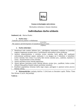 Gamybos procesų analizė ir tobulinimas. Paveikslėlis 2