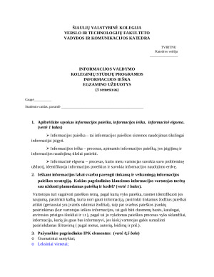 INFORMACIJOS IEŠKA. Egzamino uzduotys. Paveikslėlis 1