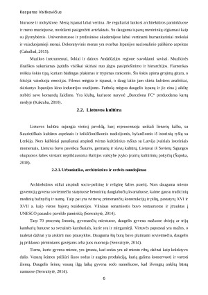 Ispanijos socio-kultūrino konteksto aptarimas, remiantis kultūros dimensijomis. Paveikslėlis 6