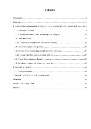 ĮVAIRIŲ FINANSAVIMO TENDENCIJŲ IR GALIMYBIŲ TYRIMAS. Paveikslėlis 2