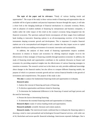 ĮVAIRIŲ FINANSAVIMO TENDENCIJŲ IR GALIMYBIŲ TYRIMAS. Paveikslėlis 5