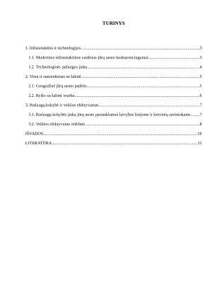 JŪRŲ UOSTO KONKURENCINGUMO VEIKSNIAI. Paveikslėlis 2