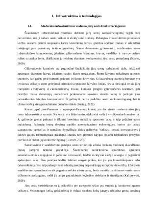 JŪRŲ UOSTO KONKURENCINGUMO VEIKSNIAI. Paveikslėlis 3