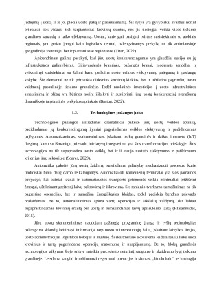 JŪRŲ UOSTO KONKURENCINGUMO VEIKSNIAI. Paveikslėlis 4