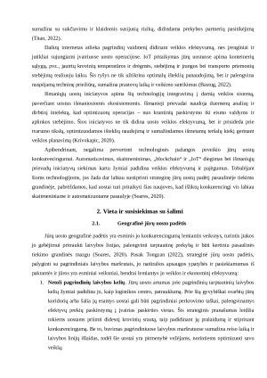 JŪRŲ UOSTO KONKURENCINGUMO VEIKSNIAI. Paveikslėlis 5