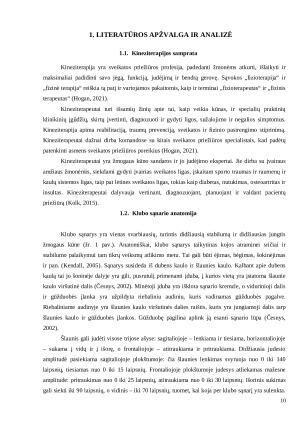 KINEZITERAPIJOS POVEIKIS PACIENTŲ FIZINEI IR PSICHINEI BŪKLEI PO SKIRTINGŲ KLUBO ENDOPROTEZAVIMO OPERACIJŲ. Paveikslėlis 10