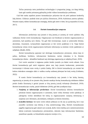 KOMUNIKACIJA: VIDINĖ IR IŠORINĖ. Paveikslėlis 10
