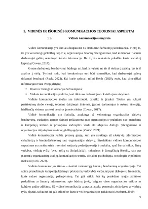KOMUNIKACIJA: VIDINĖ IR IŠORINĖ. Paveikslėlis 5
