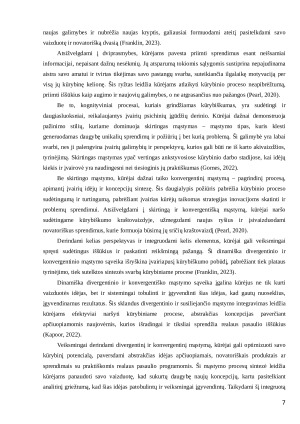 KURIANTIS ŽMOGUS: KŪRYBIŠKUMO ĮGŪDŽIO SAMPRATA, TYRIMAI IR LAVINIMO METODAI. Paveikslėlis 7