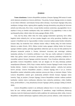 LIETUVOS RESPUBLIKOS MUITINĖ IR JOS INTEGRACIJA Į ES. Paveikslėlis 7