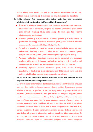 Muitinės deklarantai. Atsakymai į klausimus. Paveikslėlis 3