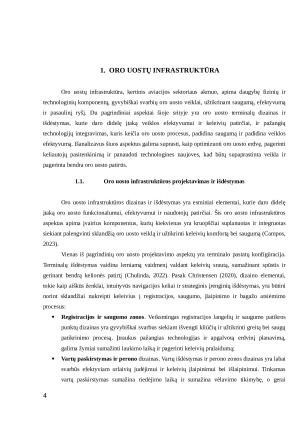 ORO UOSTŲ INFRASTRUKTŪRA, VEIKLOS PRINCIPAI IR GALIMYBĖS. Paveikslėlis 4