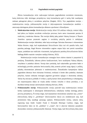 PASAULINĖS PLĖTROS KOMUNIKACIJA: RAIDA IR SAMPRATA. Paveikslėlis 9