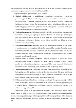 PSICHOLOGO DARBO TEISME ETINIAI ASPEKTAI IR IŠŠŪKIAI. Paveikslėlis 10