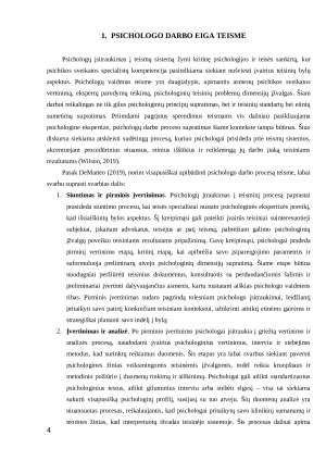 PSICHOLOGO DARBO TEISME ETINIAI ASPEKTAI IR IŠŠŪKIAI. Paveikslėlis 4