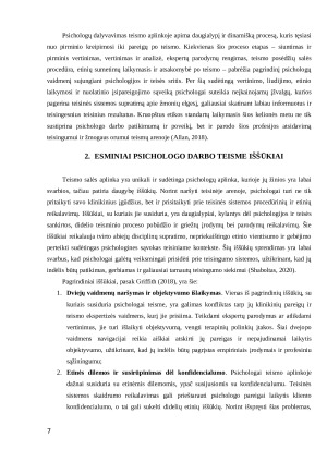 PSICHOLOGO DARBO TEISME ETINIAI ASPEKTAI IR IŠŠŪKIAI. Paveikslėlis 7