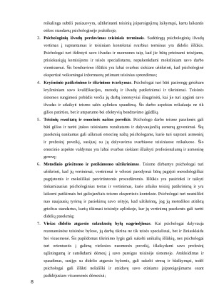 PSICHOLOGO DARBO TEISME ETINIAI ASPEKTAI IR IŠŠŪKIAI. Paveikslėlis 8