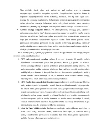Sandėlio atsargų išdavimas. Paveikslėlis 3