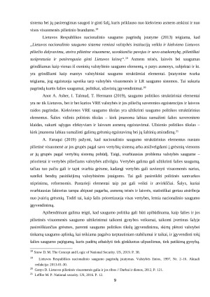 SAUGUMO DIMENSIJA VRE VALSTYBIŲ POLITIKOJE: LYGINAMOJI ANALIZĖ. Paveikslėlis 9