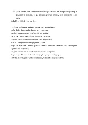 Subkultūros. Paveikslėlis 2