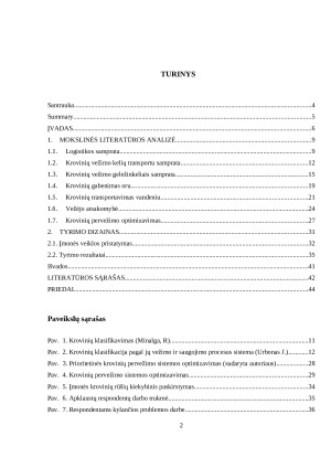 TEMPERATŪRINIŲ KROVINIŲ PERVEŽIMO OPTIMIZAVIMAS LOGISTIKOS ĮMONĖJE. Paveikslėlis 2