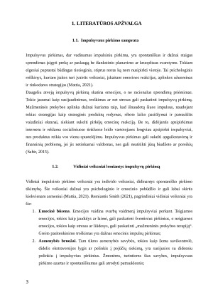 VIDINIAI IR IŠORINIAI VEIKSNIAI LEMIANTYS STUDENTŲ IMPULSYVŲ PIRKIMĄ. Paveikslėlis 3
