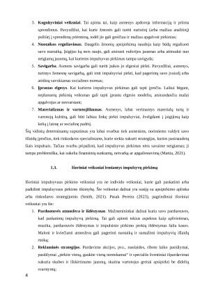 VIDINIAI IR IŠORINIAI VEIKSNIAI LEMIANTYS STUDENTŲ IMPULSYVŲ PIRKIMĄ. Paveikslėlis 4